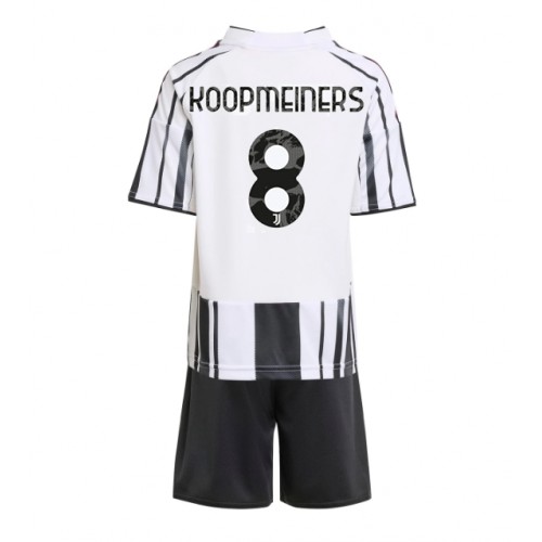 Juventus Teun Koopmeiners #8 Primera Equipación Niños 2025-26 Manga Corta (+ Pantalones cortos)